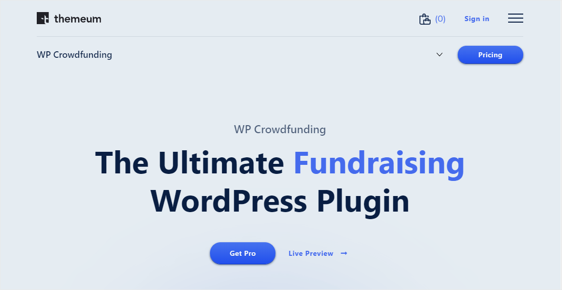 plugin de donación de wordpress wpcrowdfunding