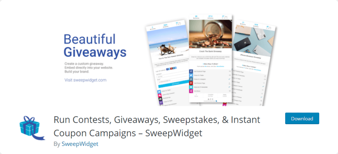 SweepWidget: ปลั๊กอินแจกฟรีที่ดีที่สุดสำหรับ WordPress