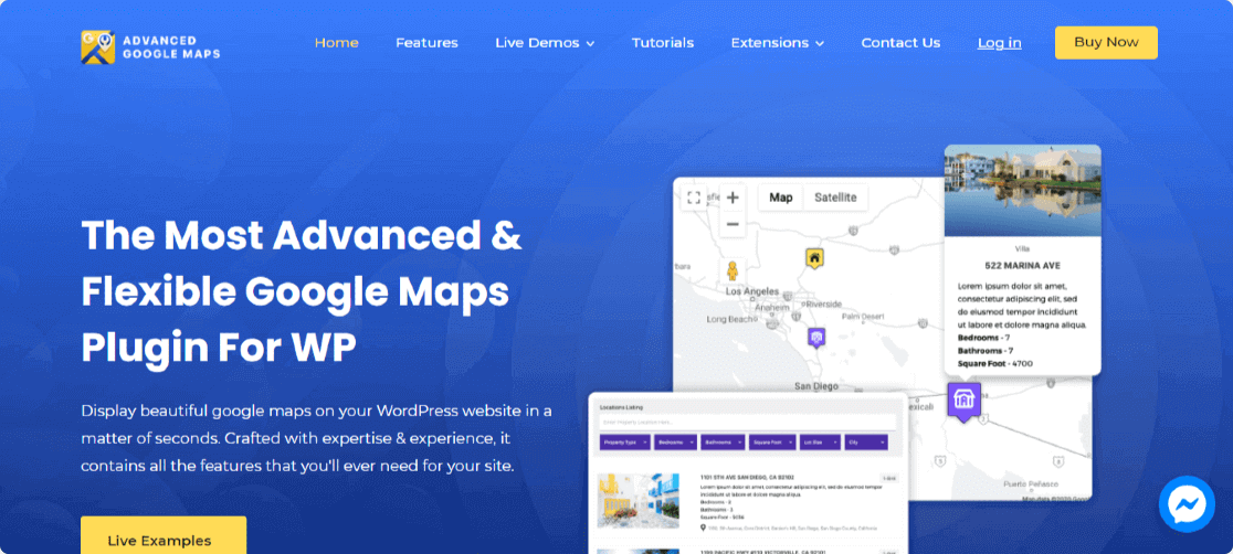 Complemento avanzado de Google Maps para WordPress