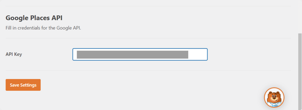 dodaj klucz API google maps do wpforms