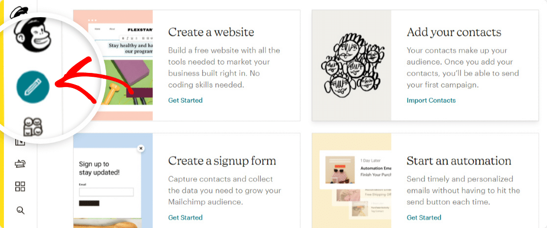 ميزات mailchimp