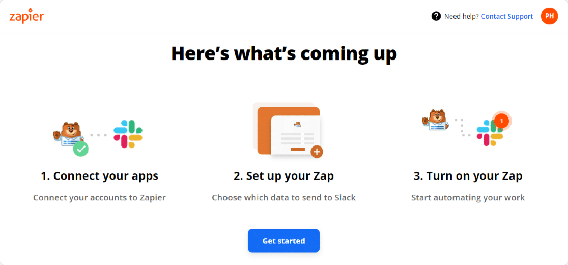 zapier-แดชบอร์ด