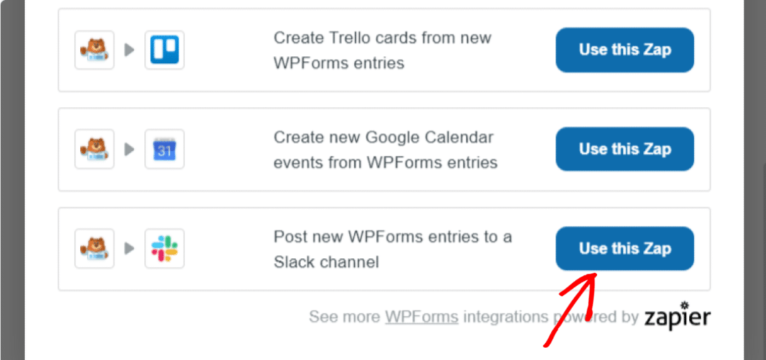 slack notificações de formulários wordpress