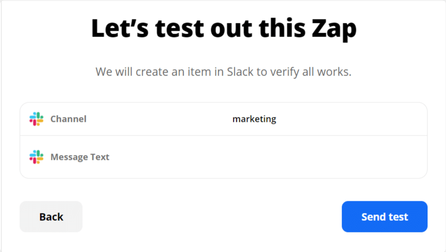 test-zap para obter notificações vagas de formulários Wordpress