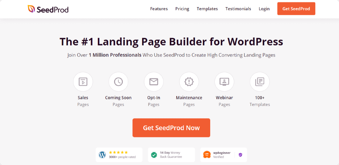 seedprod - أفضل أداة إنشاء صفحات هبوط لـ Wordpress